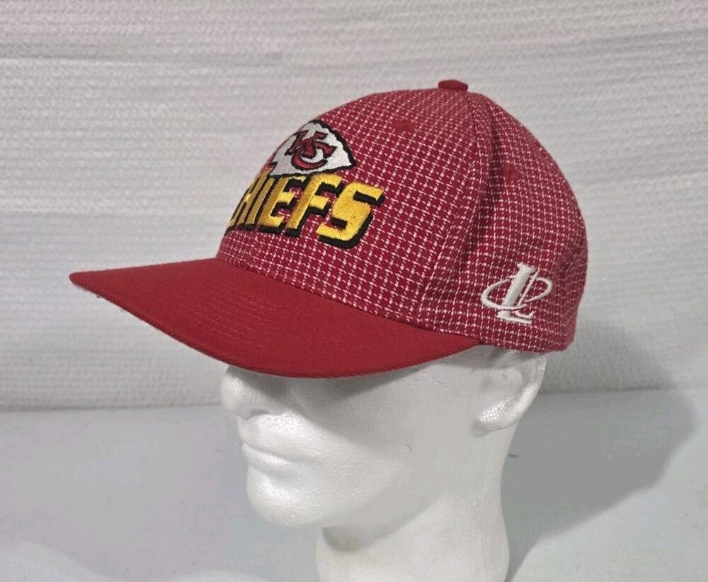 Vintage Kansas City Chiefs Hat Proline Logo Athletics Adjustable Red Cap